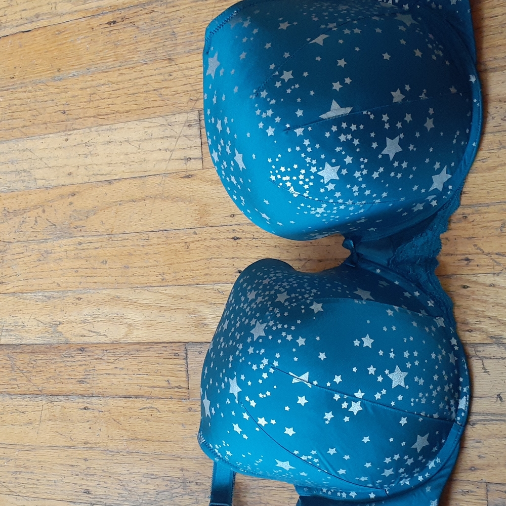 torrid Teal Star-Print Balconette Bra